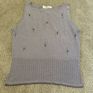 Embroidered sweater vest